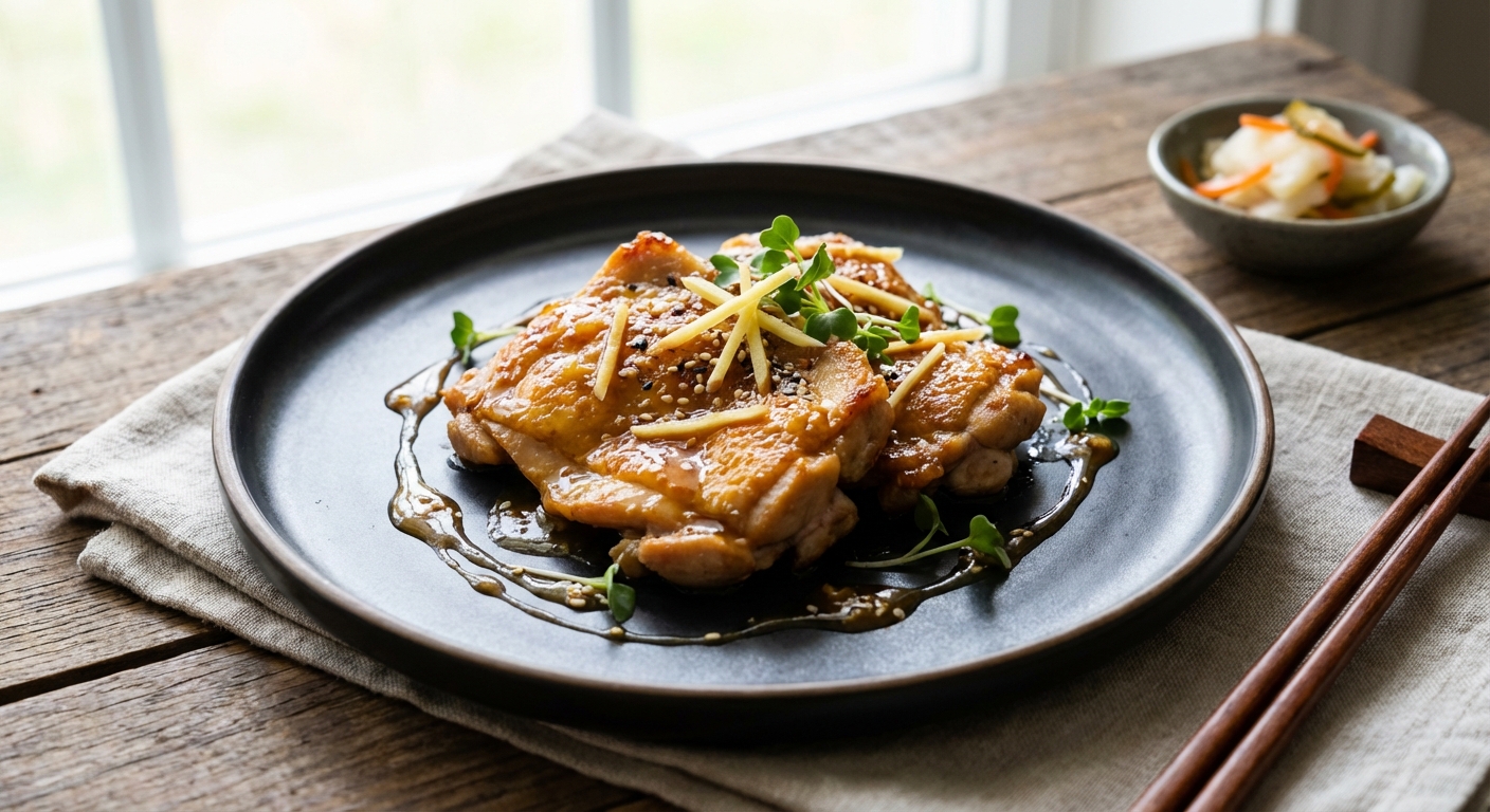 Searing the chicken to perfection