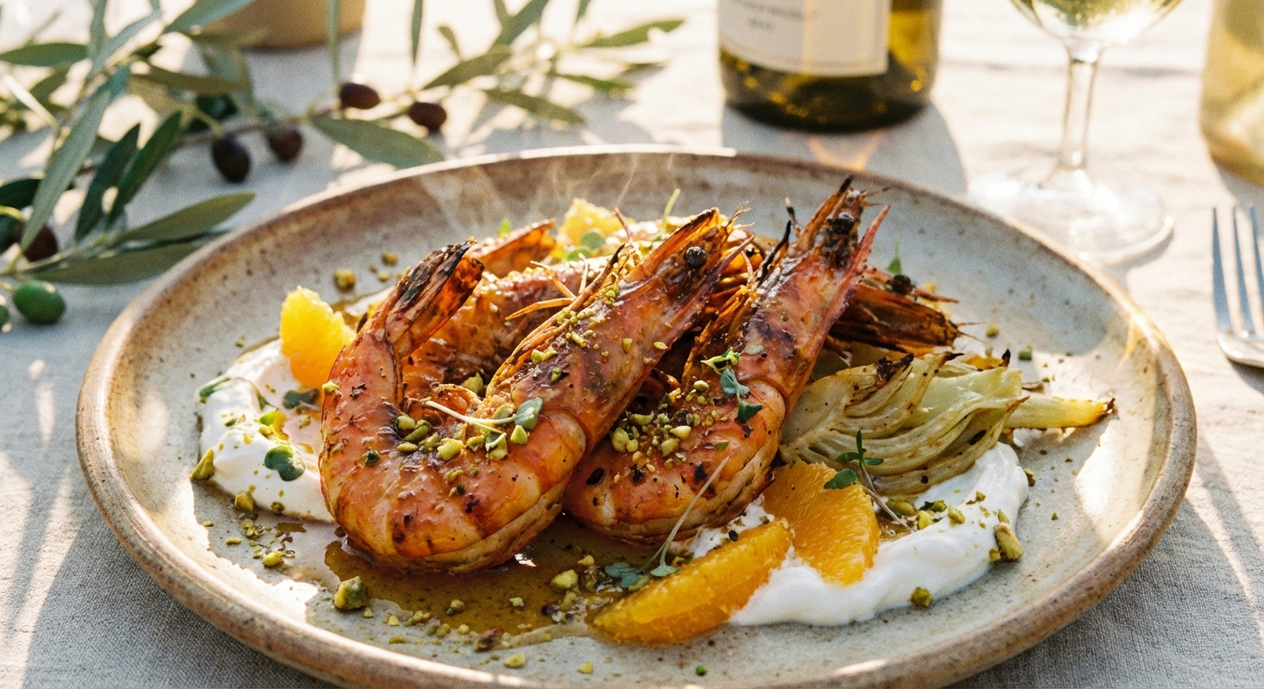 Close up of Roasted Shrimp