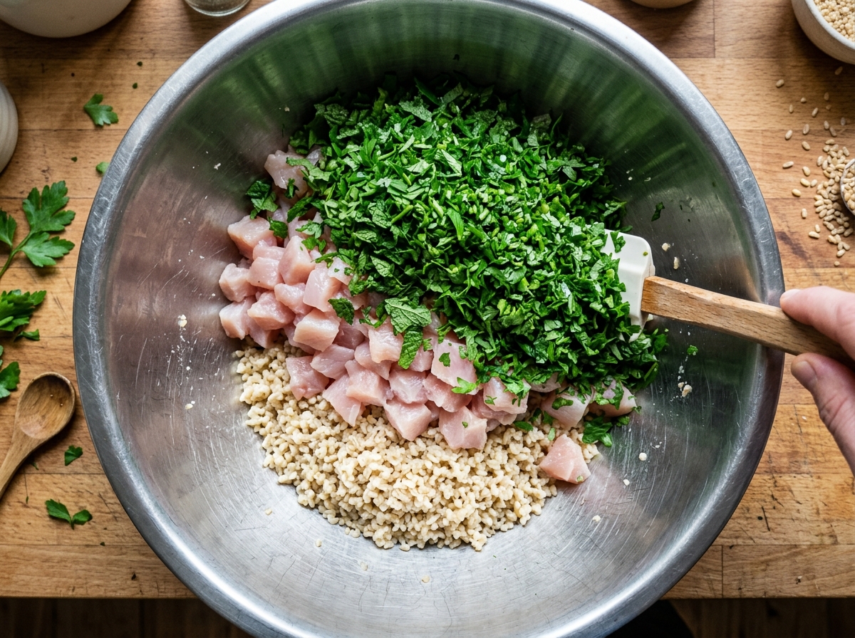 Emulsifying the sauce