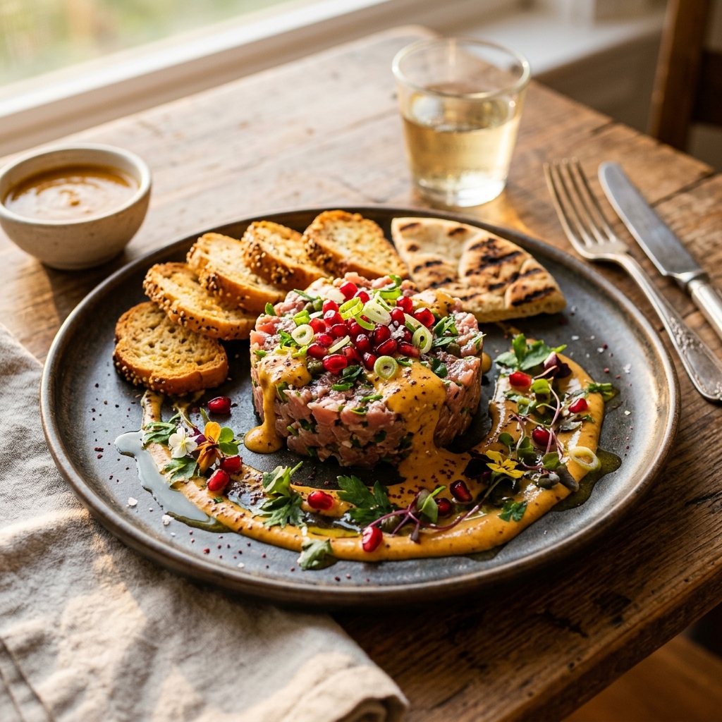 Israeli-Style Turkey Tartare Hero Image