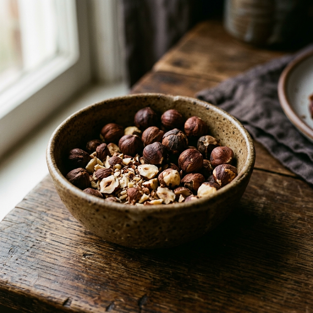 Toasted hazelnuts