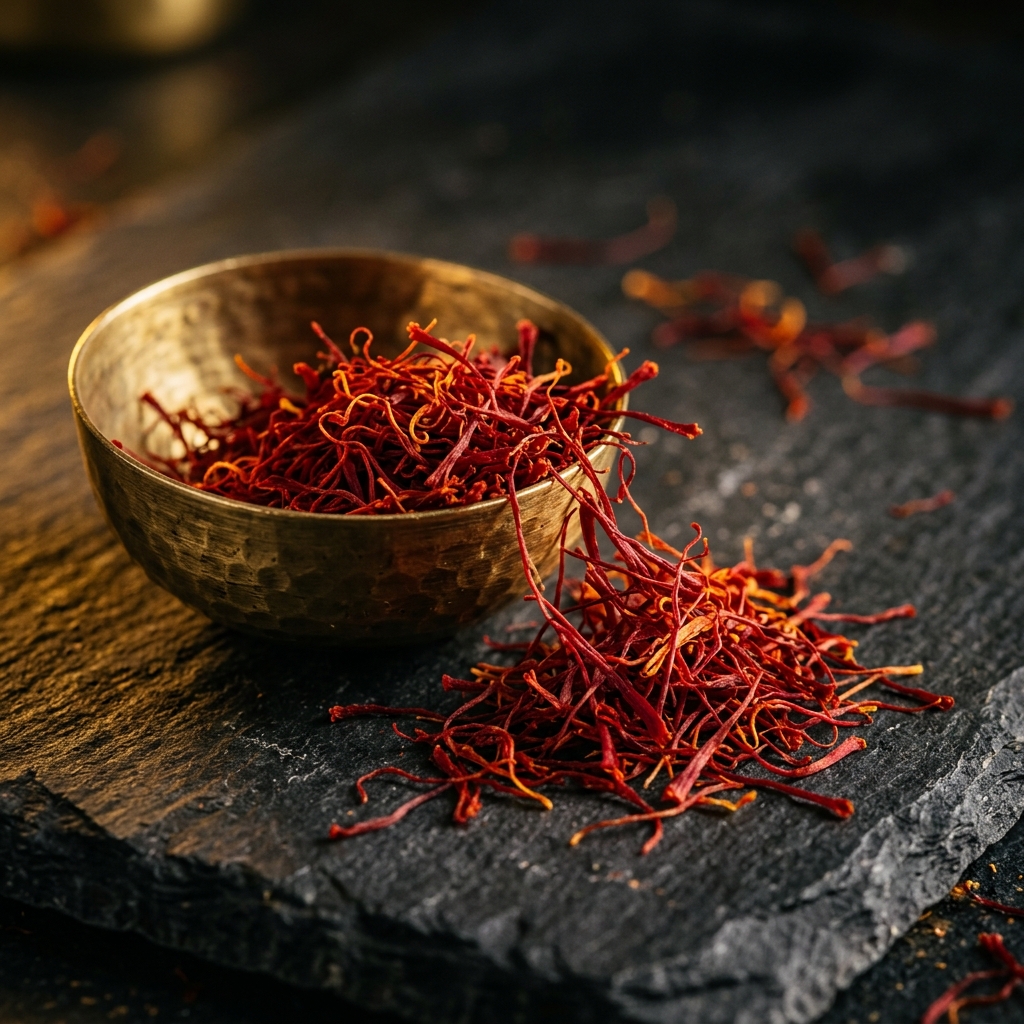 Fresh shrimp and spice selection
