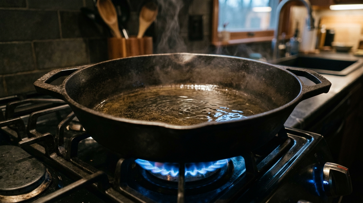 Dredging shrimp in flour
