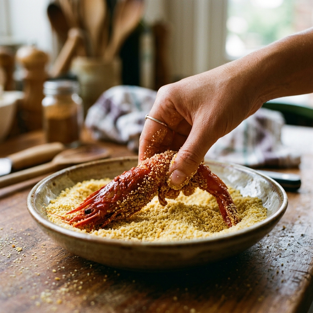 Coating with panko